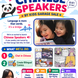 CHINESE SPEAKERS BY KIDS GARAGE SALE